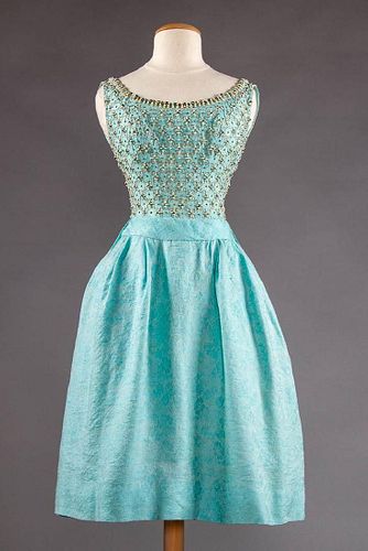 STEIBEL COUTURE PARTY DRESS, LONDON, c. 1960