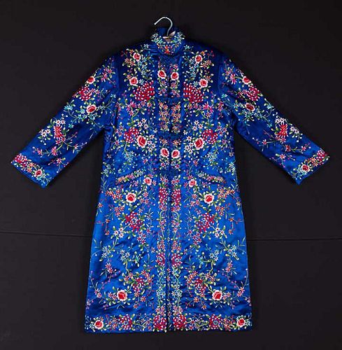 WOMANS EMBROIDERED BLUE COAT, CHINA