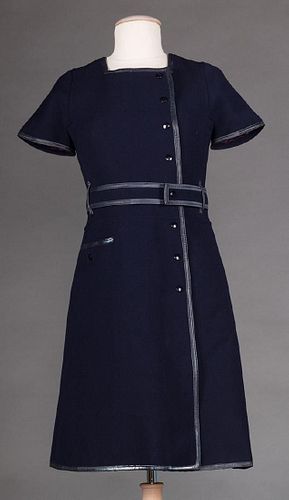 NAVY COURREGES DRESS, FRANCE, 1960s