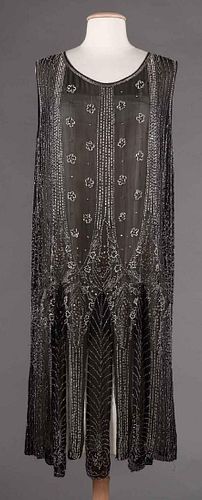 CRYSTAL BEADED FLAPPER DRESS, 1920s