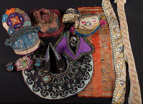 SILK EMBROIDERED ACCESSORIES, CHINA