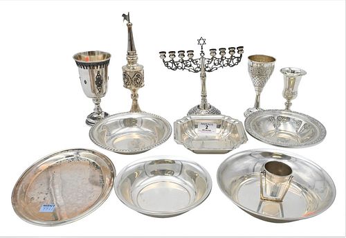 11 Piece Sterling Silver Lot, to include Israeli silver and small bowls, 36.9 t.oz.