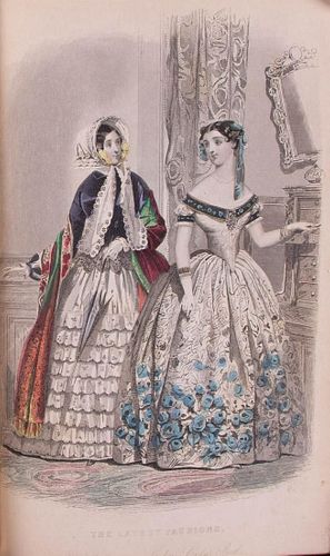 TWO COMPLETE GODEYS LADYS BOOKS, PHILADELPHIA, 1854-56
