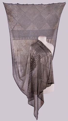 SILVER ASSUIT SHAWL, EARLY 20TH C