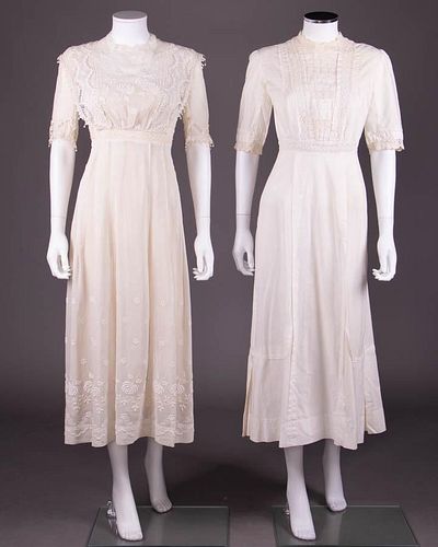 TWO SUMMER DRESSES, c. 1912