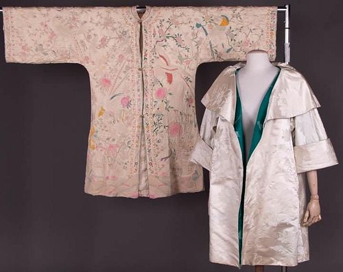 EMBROIDERED & BROCADED CHINOISERIE EVENING COATS, 1930s