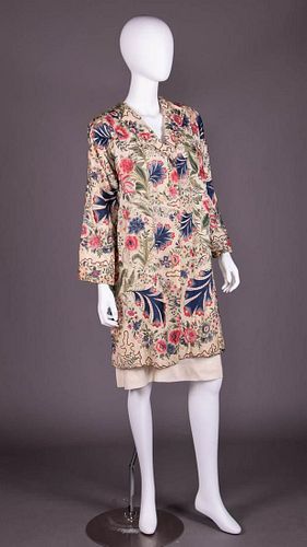 EMBROIDERED EXPORT EVENING COAT, CHINA, 1930s