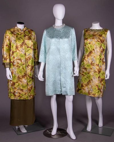 TWO EVENING ENSEMBLES, AMERICA, LATE 1960s