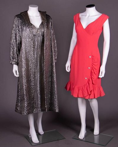 TWO COCKTAIL OR EVENING DRESSES, CALIFORNIA, 1960s