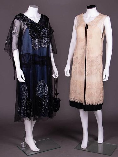 ONE PARTY & ONE TEA DRESS, EARLY-MID 1920s