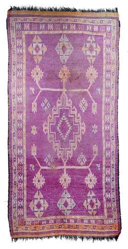 Vintage Moroccan Rug, 6’8” x 13’8”