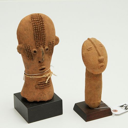 Bura-Asinda Culture, (2) terracotta busts