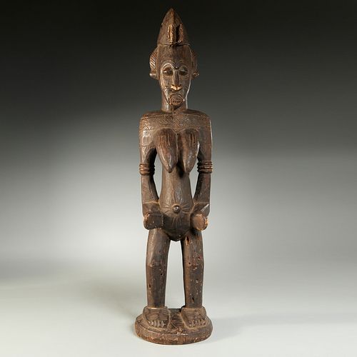 Senufo Peoples, large female figure, ex-museum