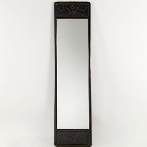 Art Nouveau style pillar mirror