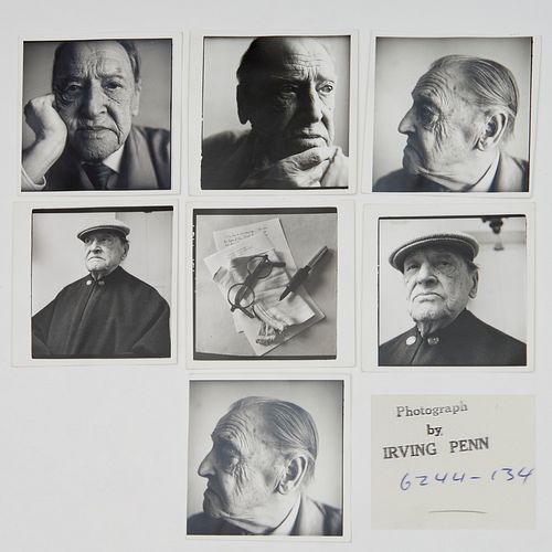Irving Penn, W. Somerset Maugham, (7) portraits