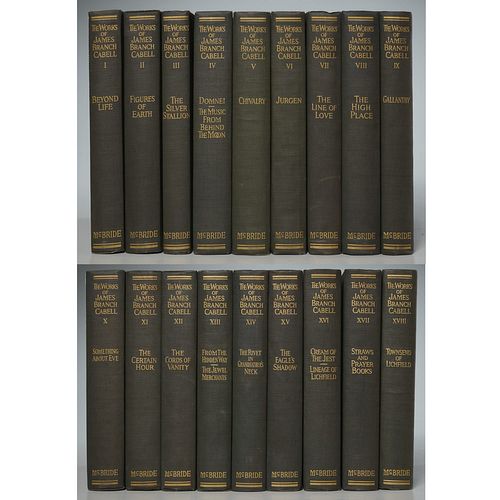 The Works of James branch Cabell, (18) vols