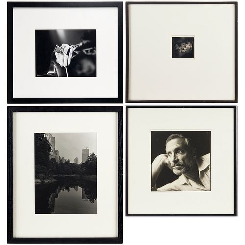 Group (4) framed black & white photographs