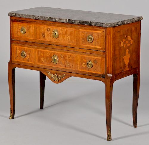 French Louis XVI style Commode with Inlay