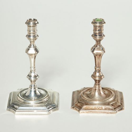 Pair of Ensko sterling silver tapersticks