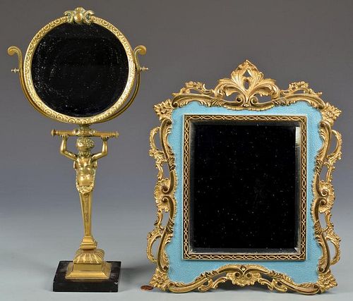 2 Decorative Table Mirrors