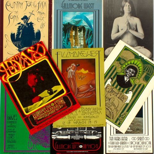 8 Country Joe and The Fish 10 Years After Led Zeppelin Handbills