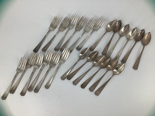 12 Sterling Silver Forks & 12 Sterling Silver Spoons
