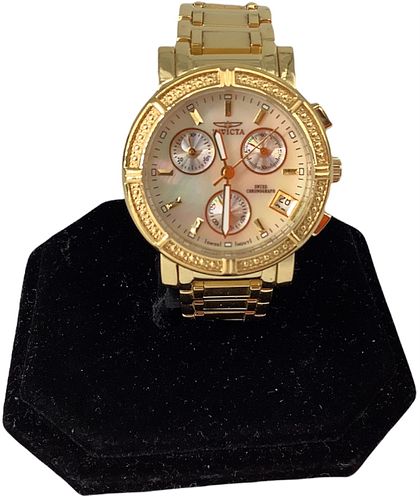 Gold tone Ladies Invicta Wrist Watch