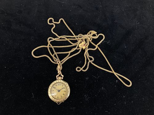 Vintage Pendant Watch on Chain