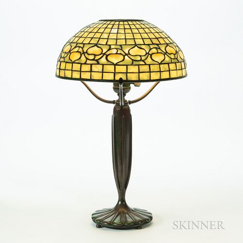 Tiffany Studios Vine Border Mosaic Shade Table Lamp
