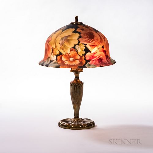 Pairpoint Table Lamp with Floral Berkeley Shade
