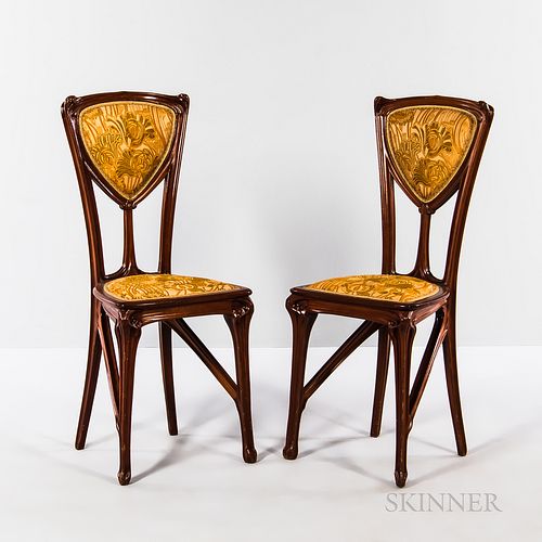 Pair of Art Nouveau Side Chairs