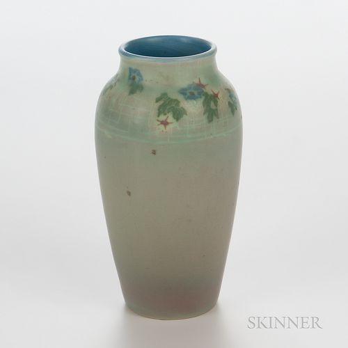 Carrie F. Steinle for Rookwood Pottery Floral Vase