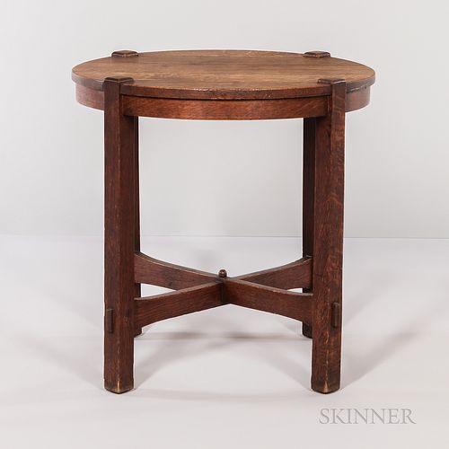 Gustav Stickley Oak Side Table
