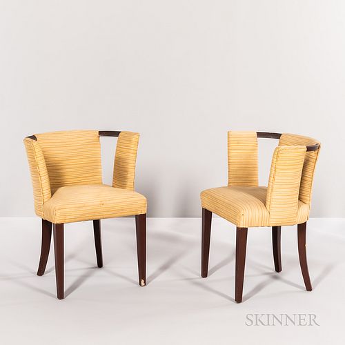 Pair of Eliel Saarinen for Johnson Furniture Occasional Chairs