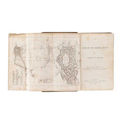Semmes, Raphael. The Campaign of General Scott in the Valley of Mexico. Cincinnati: Moore & Anderson, 1852. Con plano.