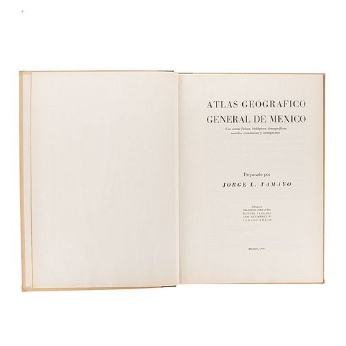 Tamayo, Jorge L. Atlas Geográfico General de México. México: En los Talleres Gráficos de la Nación, 1949.