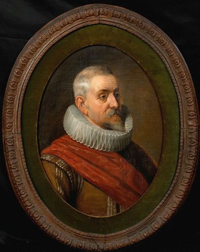 PORTRAIT OF AMBROGIO SPINOLA, 1ST MARQUESS OF LOS BALBASES (1569-1630) OIL PAINTING