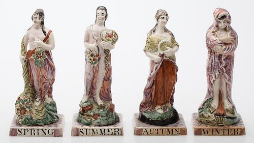 4933119: Early Staffordshire Figurines of the Seasons, 18th Century ES7AF