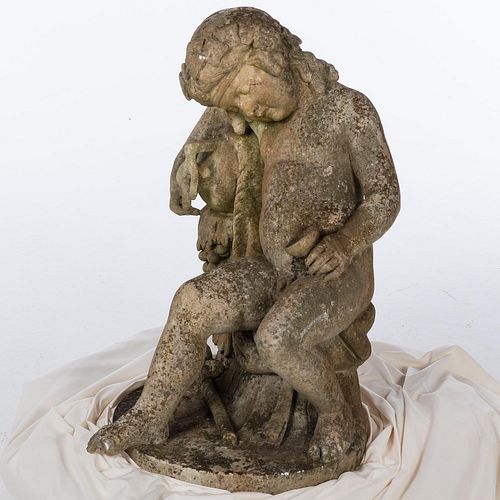 4933226: Baby Bacchus Marble Sculpture ES7AB