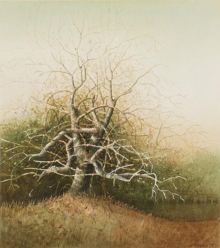 4933258: William Entrekin (Georgia, b. 1946), Tree, Watercolor on Paper ES7AL