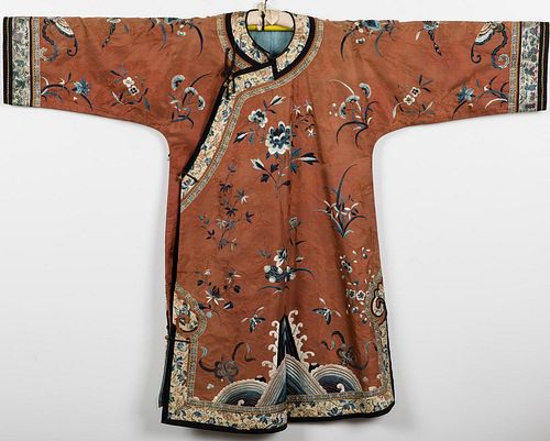4933278: Chinese Silk Embroidered Robe, Early 20th Century
ES7AC