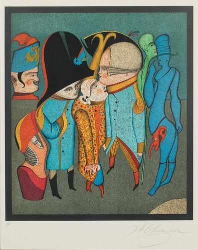 4933290: Mihail Chemiakin (New York/Russia, b. 1943), Untitled
 4 from the Carnival Series, Lithograph ES7AO