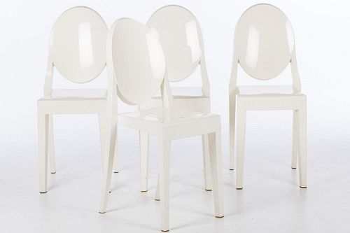 4933327: 4 Philip Starck Victoria Ghost Chairs, Manufactured by Kartell ES7AJ