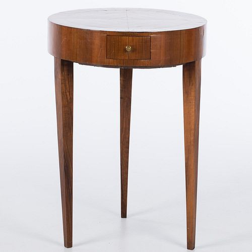 4933355: Italian Walnut Circular Side Table, Late 19th/Early 20th Century ES7AJ