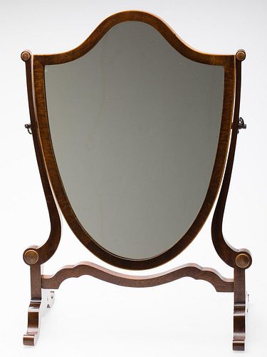 4950954: George III Style Mahogany Swiveling Dressing Mirror, 20th Century ES7AJ