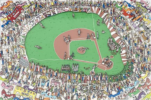 James Rizzi - The Great American Pastime