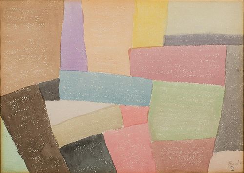4842435: Philip Pavia (New York, 1912-2005), Abstract, Watercolor
 on Paper, 1965 C8BKL