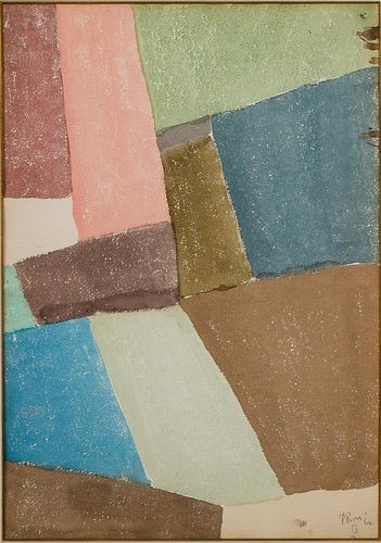 4842451: Philip Pavia (New York, 1912-2005), Abstract, Watercolor
 on Paper, 1962 C8BKL