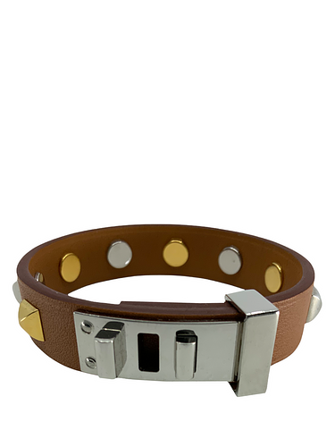 Hermes Swift Mini Dog Clous Carres Studded Bracelet T1