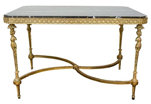 Louis XVI Weisweiler Manner Ormolu Side Table